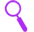 An icon showing a small magnifying glass.